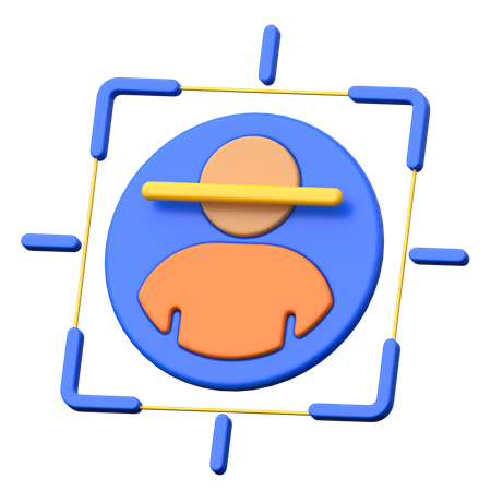 Face Recognition  3D Icon