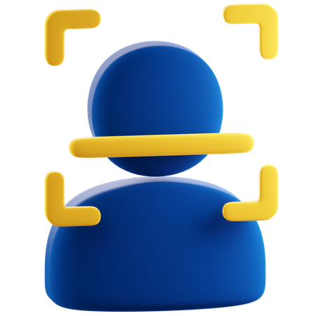 Face Recognition  3D Icon