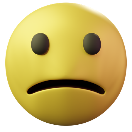 Face Sad  3D Emoji