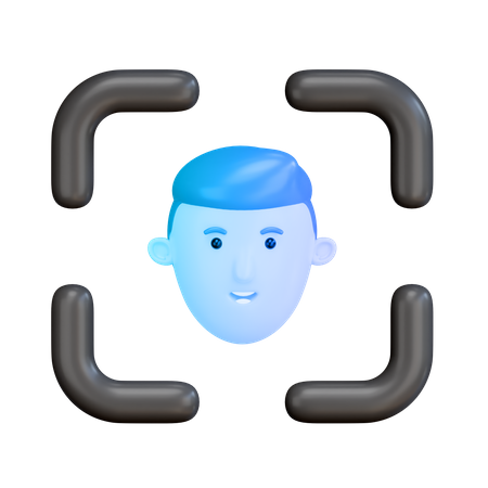 Face Scan  3D Illustration