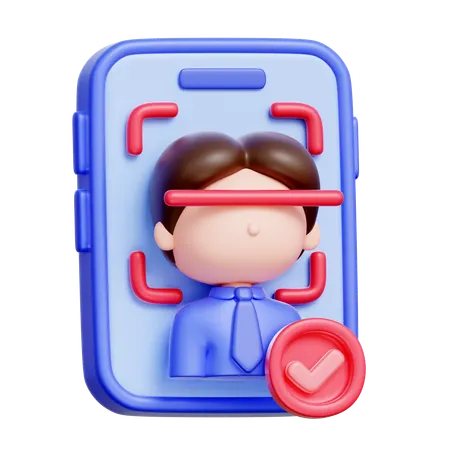 Face Scan Identity  3D Icon