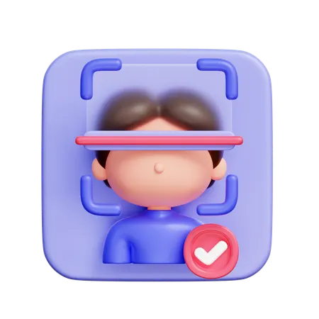 Face Scanner  3D Icon