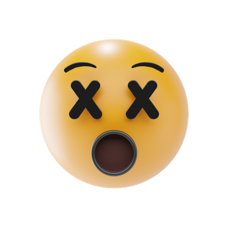 Face With Crossed Out Eyes  3D Icon