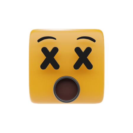Face With Crossed Out Eyes  3D Icon