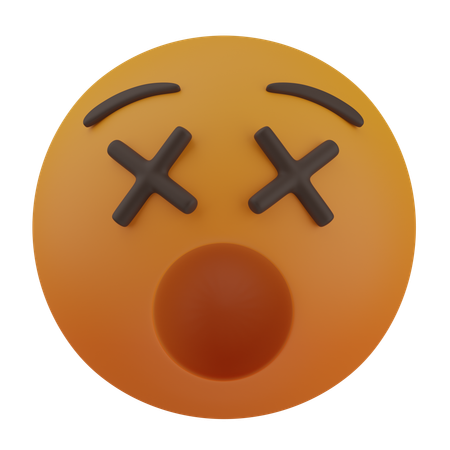 Face with Crossed-Out Eyes  3D Icon