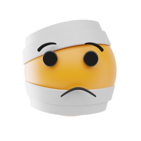 Face With Head Bandage  3D Icon