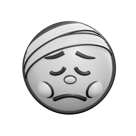 Face With Head Bandage  3D Icon