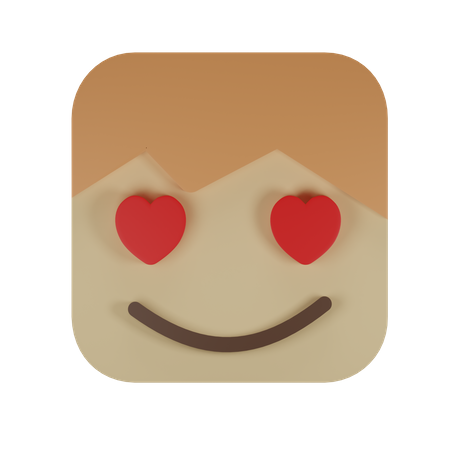 Face with heart-eyes  3D Emoji