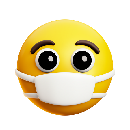 Face With Mask  3D Icon