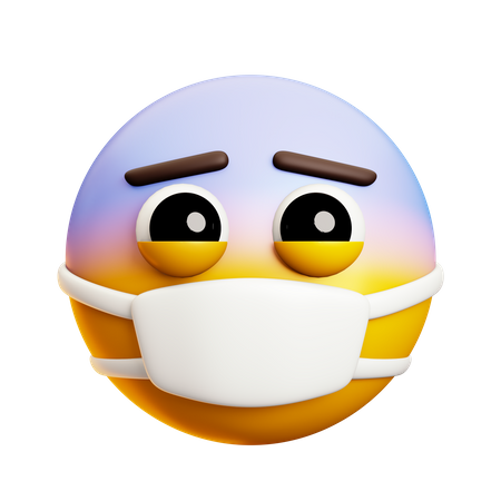 Face With Mask And Nauseous  3D Icon