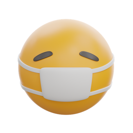 Face With Medical Mask  3D Icon