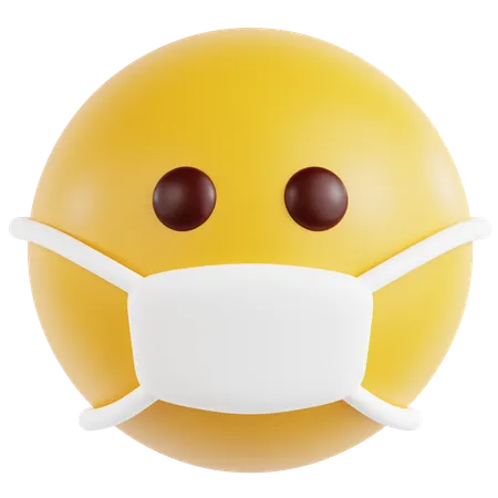 Face With Medical Mask  3D Icon