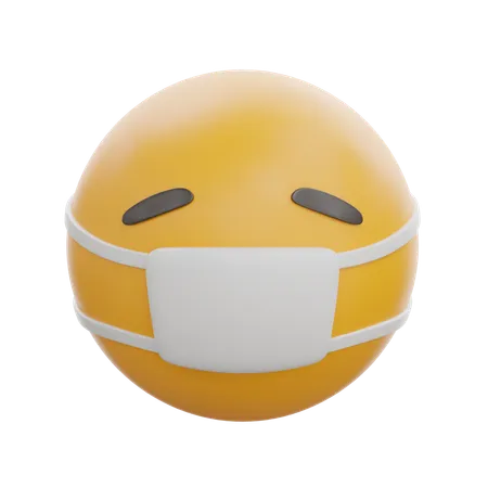 Face With Medical Mask  3D Icon