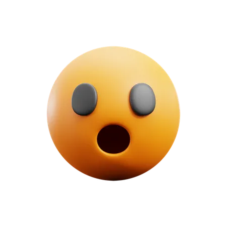 Face With Open Mouth  3D Icon