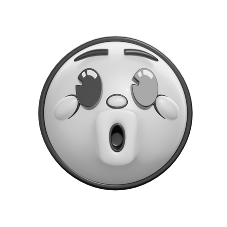 Face With Open Mouth  3D Icon