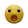 face with open mouth emoji 3d
