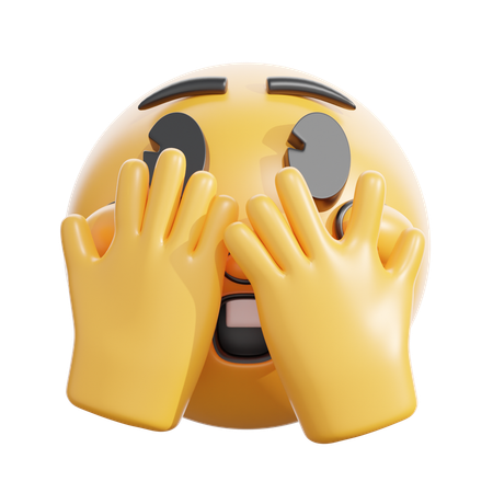 Face with peeking eye  3D Icon