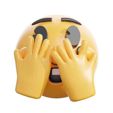 Face with peeking eye  3D Icon