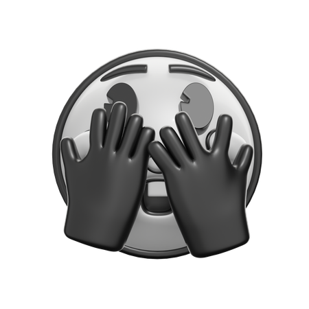 Face With Peeking Eyes  3D Icon
