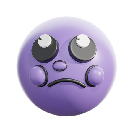 Face with rolling eyes  3D Icon