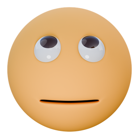 Face With Rolling Eyes  3D Icon