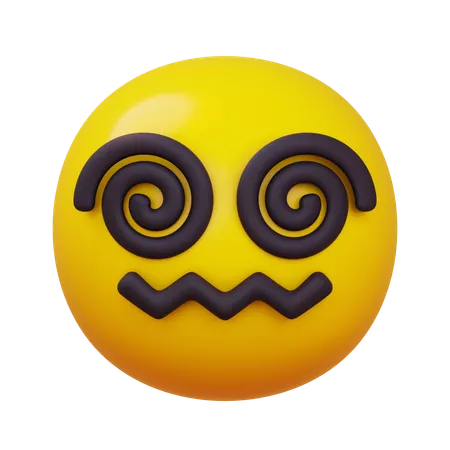 Face with Spiral Eyes  3D Icon