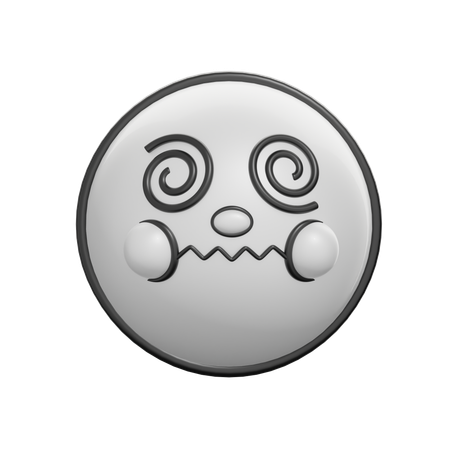 Face With Spiral Eyes  3D Icon