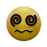3d face with spiral eyes emoji
