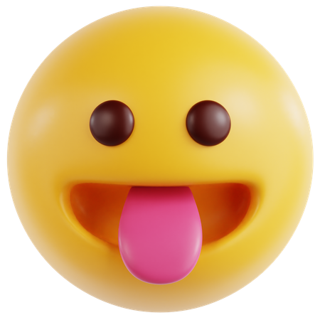 Face With Stuck Out Tongue  3D Icon