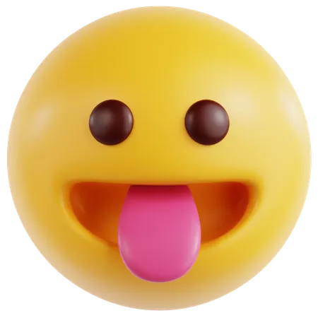 Face With Stuck Out Tongue  3D Icon