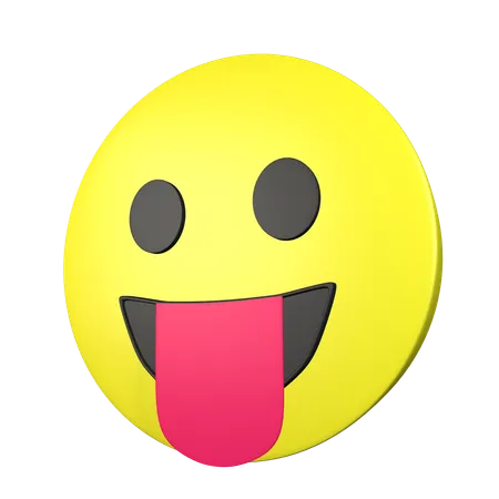 Face With Stuckout Tongue  3D Icon