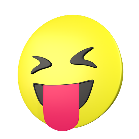 Face With Stuckout Tongue And Closed Eyes  3D Icon