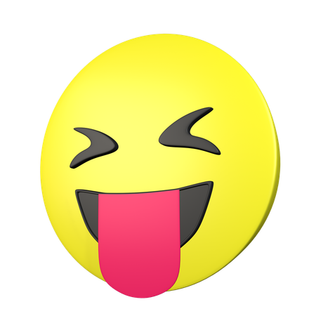 Face With Stuckout Tongue And Closed Eyes  3D Icon