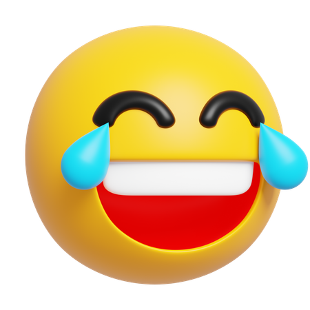 Face with Tears of Joy Emoji  3D Icon