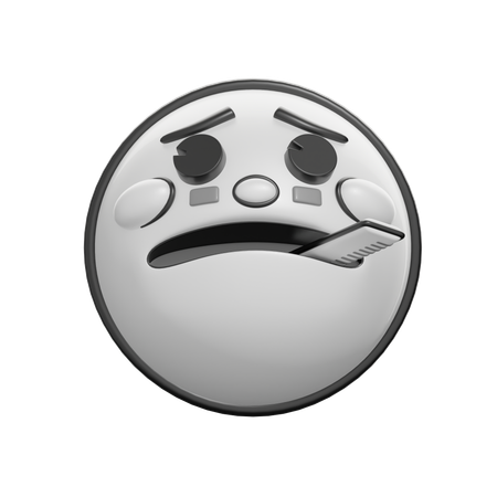 Face With Thermometer  3D Icon