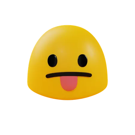 3 D Blobmoji Face With Sticking Out Tongue 3D Icon