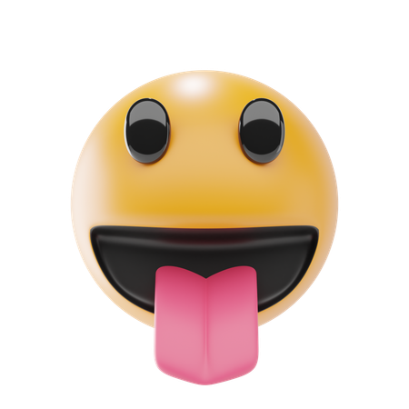 Face With Tongue  3D Icon