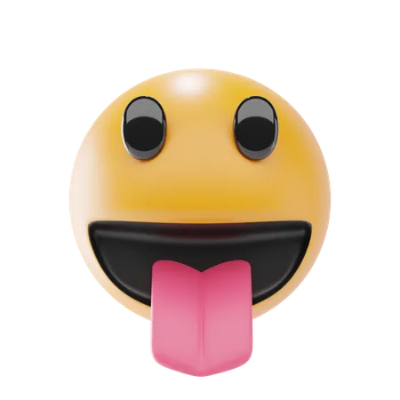 Face With Tongue  3D Icon