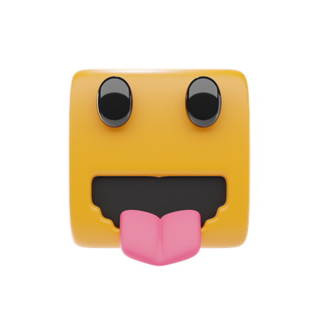 Face With Tongue  3D Icon