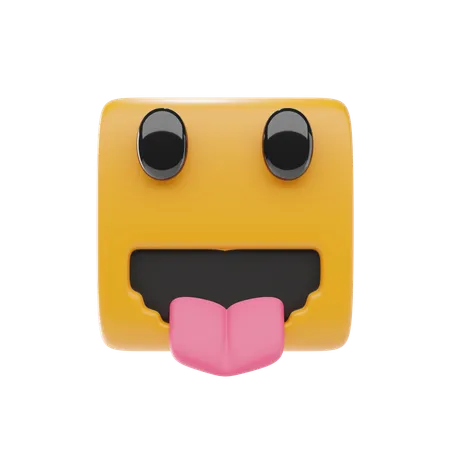 Face With Tongue  3D Icon