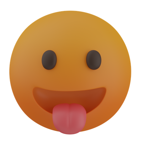 Face with Tongue  3D Icon