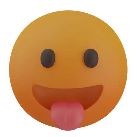 Face with Tongue  3D Icon