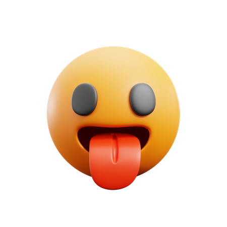 Face With Tongue  3D Icon