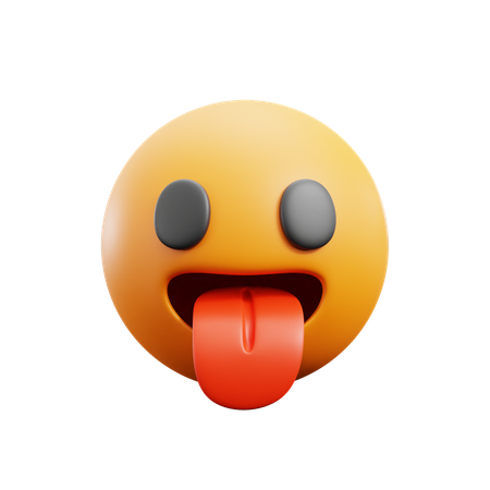 Face With Tongue  3D Icon