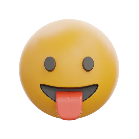 Face With Tongue  3D Icon