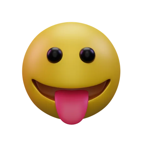 Face With Tongue  3D Icon