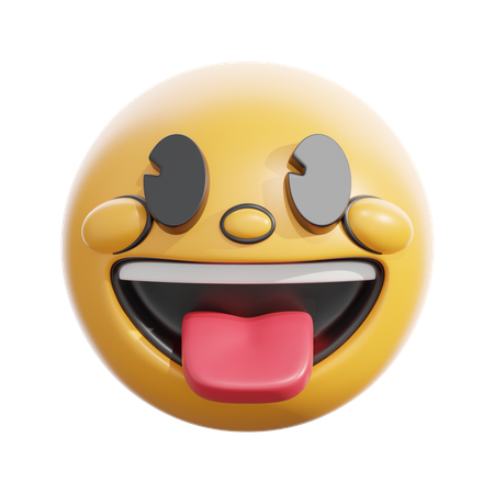 Face with tongue  3D Icon