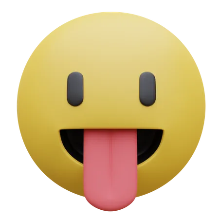 Face With Tongue  3D Icon