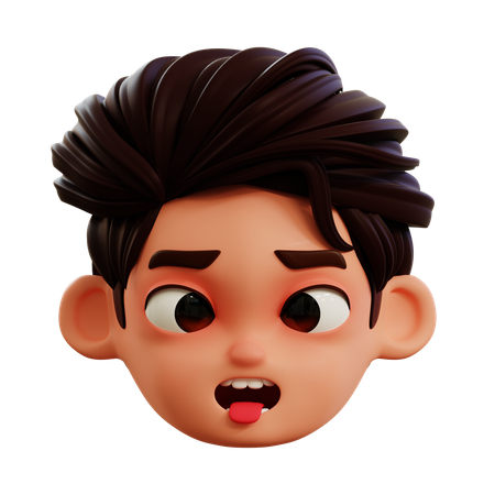 Face With Tongue Emoji  3D Icon
