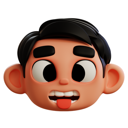 Face With Tongue Emoji  3D Icon